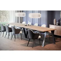 endo-möbel Lungo 130-405 x 75 x 90 cm braun