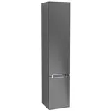 Villeroy & Boch Subway 2.0 Hochschrank A71010PD 35x165x37cm, rechts, Griff chrom, Black Matt lacquer