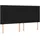 vidaXL Boxspringbett mit Matratze & LED Schwarz 160x200 cm Stoff