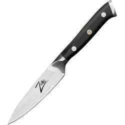 Alpha-Royal Japanese Serie 4` Schälmesser Damaszener-Stahl 67-lagig Schwarz