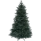 RS Trade HXT 1418 Premium Nordmanntanne 100% Spritzguss 240 cm Weihnachtsbaum künstlich (Ø ca. 147 cm) mit ca. 6980 Spitzen, schwer entflammbar, mit Schnellaufbau Klappsystem, inkl. Christbaum Ständer