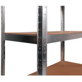 Ondis24 Steckregal Metall 70 x 148 x 30 cm grau