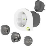 Q2 Power Reiseadapter 100V-1600W Weiß