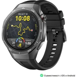 Huawei Watch GT 5 Pro 46 mm Schwarz Fluorelastomer-Armband