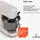 Klarstein Chiara Küchenmaschine – 5L Edelstahlschüssel, 12 Geschwindigkeiten, LCD-Touch-Display, Leise ≤72 dB, Spülmaschinenfestes Patisserie-Set, Aluminium-Druckgussgehäuse, Sand