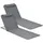 [en.casa] Donostia Gartenliege 143 x 48 x 0 cm Dunkelgrau