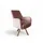 Fun Möbel Drehsessel Valerie Stoff Elisa Velvet 70 x 80 x 70 cm Rosa