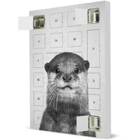 artboxONE Adventskalender zum Selbstbefüllen Otter - Black & White Adventskalender Für Kinder