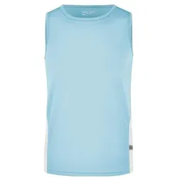 Herren Lauftop Topcool® JN305, ozean-blau/weiß, Größe S - ozean-blau/weiß - S