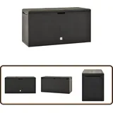 Gartenbox Anthrazit 114x47x60 Cm - Gartenbox - Außenaufbewahrung - Stauraum - Gartendekoration - Polypropylene Box
