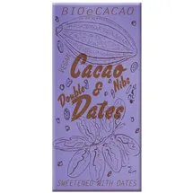 bioecacao Cacao & Double Dates - 51% Schokolade mit Kakaonibs 90g