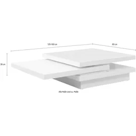 SalesFever Couchtisch 120X80 cm weiß