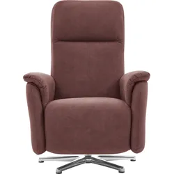 Relaxsessel CALIZZA INTERIORS "Olivin", rot (18 rot), B:73cm H:110cm T:90cm, Microfaser 100% Polyester, Sessel, inklusiver stufenloser Kopfteilverstellung und mit Verstellung