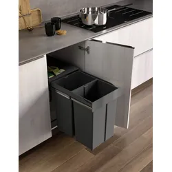 Duo Bin, Abfallsammelsystem, anthrazit 8011196