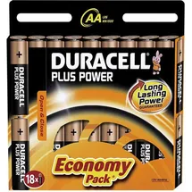Duracell Basic 18 AA Batterien - Schwarz