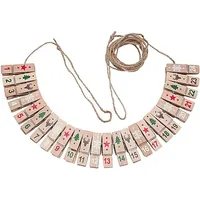 Adventskalenderzahlen "Klammern" aus Holz, 4,5 cm