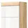 inn.furn Waschbeckenunterschrank weiß Hochglanz Eiche 60 cm Mambo