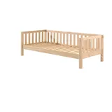 58 aufm Kessel Bettgestell Kojenbett Karena 211x98x68 Einzelbett Hochbett Massivholz natur (inkl. Versand, Lieferung bis Verwendungsstelle), Liegefläche 90x200, Massivholzbett, Gästebett, Seniorenbett beige