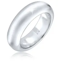 Elli Ring Bandring Modern Statement Blogger Trend 925 Sterling Silber Cocktailring in Silber | Gr.: 52