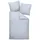 JANINE Interlock-Jersey Fischgrätmuster Grau 135 x 200 cm + 80 x 80 cm