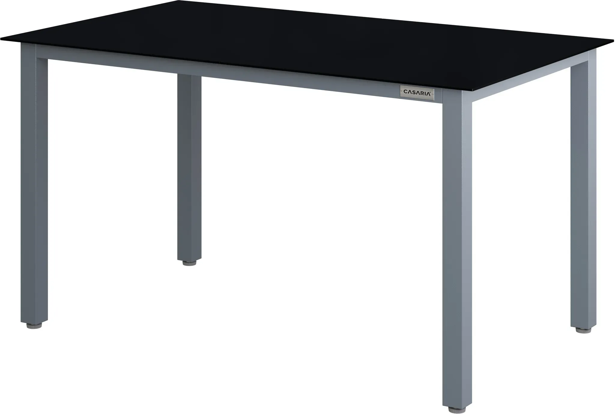 Garden Table Bern Silver Aluminium 150x90x75cm