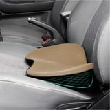 CGEAMDY Keilkissen Autositz Sitzkeilkissen für Auto, Autositzkissen Memory Foam Keilkissen, Ergonomisches Memory Foam Kissen, für Auto, Bürostuhl, Bett (Beige)