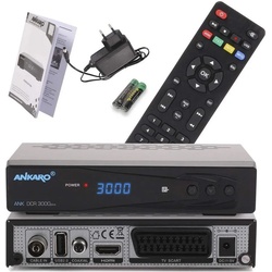 Ankaro Ankaro DCR 3000 Plus digitaler 1080p Full HD Kabel-Receiver für Kabelf Kabel-Receiver