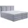 MID.YOU Boxspringbett, - silbergrau - H2/H3 - Bettkasten, - inklusive Topper - 160x200 cm,