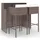 vidaXL Gartenbar-Set 3-tlg. Braun