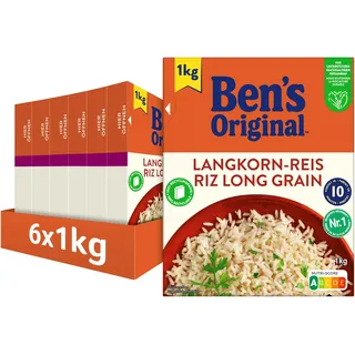 Ben's Original BEN'S ORIGINALTM Original-Langkorn-Reis 10-Minuten Lose 6x1Kg