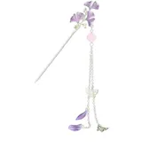 LICHENGTAI Chinesischer Haarstab Braut Perlen Haarnadel Metall Japanische Haarstäbchen Blumen Haar Essstäbchen Haarspange Retro Hair Sticks Haarstäbchen Hair Pin für Frauen Damen