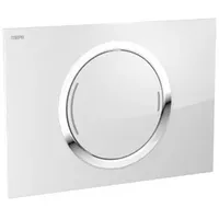 MEPA Betätigungsplatte 421857 TEG 2-M, 2-Mengen Glas/weiss