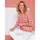 Classic Basics Ajour-Pullover flamingo/ecru 46