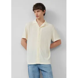 QS Jerseyhemd mit weicher Strickstruktur - creme - S