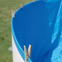 Gre - Poolfolie für runde Pools, mit einen Durchmesser von 450 cm, Höhe 90 cm, blau