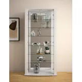 fif Möbel Vitrine »STELLA«, Standvitrine/Glasvitrine 2x Glastür,perfekt für Sammler,Sammlervitrine, weiß