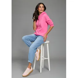 delmao Kapuzensweatshirt mit Print rosa 36/38
