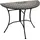 DEGAMO SIENA Gartentisch halbrund 90 x 45 x 75 cm Mosaik grau/Weiss