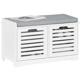 SoBuy Schuhbank 71 x 43 x 35 cm klassisch / weiß