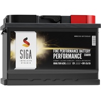 SIGA Autobatterie 60Ah 12V Starterbatterie ersetzt 54Ah 55Ah 56Ah 62Ah 63Ah 65Ah