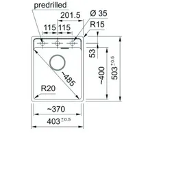 Franke Einbaubecken Maris MRG 210-37 A Fragranit flächenbündig einbaubar, Glacier, Handbetätigung