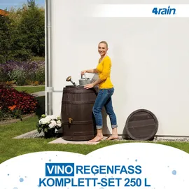 4rain VINO Regenfass 250 l braun