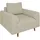 s-style möbel Sessel Zara Cord 72 x 70 x 70 cm Beige mit Kissen