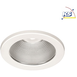 Frisch-Licht LED Einbau-Downlight, IP20, rund, Reflektor facettiert, weiß, Ø 12cm, 10W 3000K 1000lm 90° FL-EDL2120FA.1083