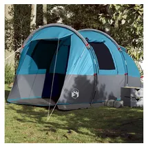 vidaXL Tunnelzelt 4 Personen Blau