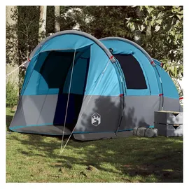 vidaXL Tunnelzelt 4 Personen Blau