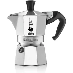 Bialetti Caffettiera Moka Express Aluminium, Silber, 1 Tasse Fassungsvermögen