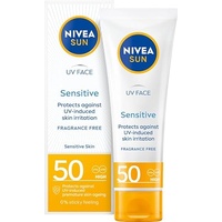 NIVEA SUN Sensitive Schützende Gesichtscreme für empfindliche Haut SPF