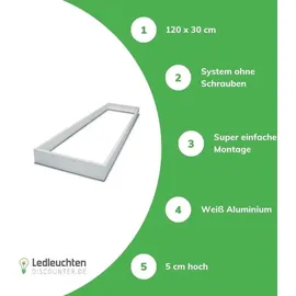 Spectrum Aufbaurahmen 1 eckig weiß
