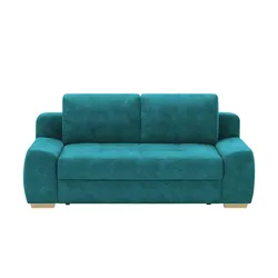 bobb Schlafsofa mit pflegeleichtem Bezugsstoff  Eleny ¦ türkis/petrol ¦ Maße (cm): B: 210 H: 96 T: 108